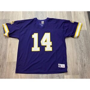 Vtg 90s Minnesota Vikings Logo 7 Brad Johnson NFL Jersey Vikes QB Size XL